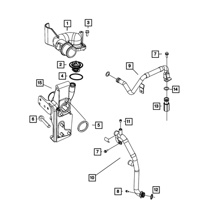 Mopar 68067109AB Cummins Thermostat