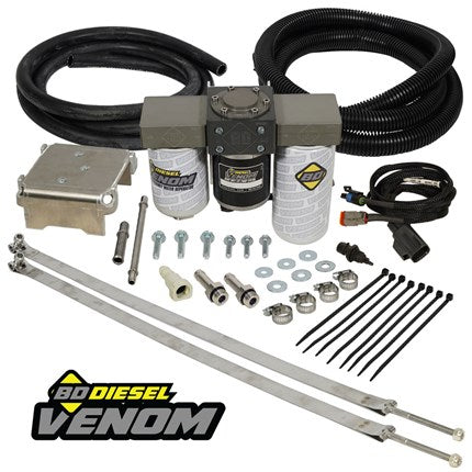 BD Diesel Venom Fuel Lift Pump with Filter & Separator - 2008-2010 Ford 6.4L Powerstroke