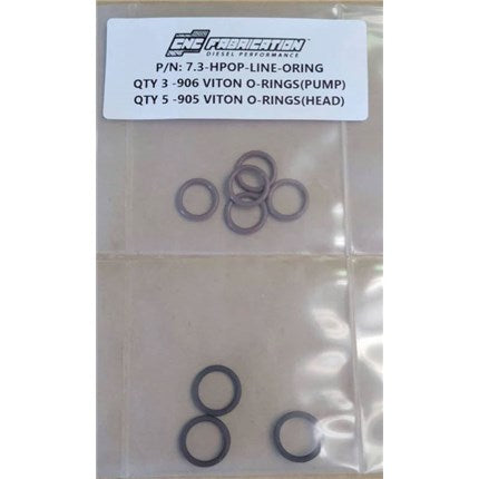 CNC Fabrication HPOP Line O-Ring Kit - Ford 7.3L Powerstroke