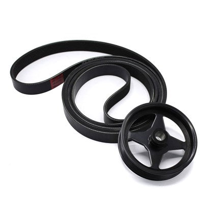 DieselSite Power Steering Overdrive Pulley Kit - 6.4L Powerstroke