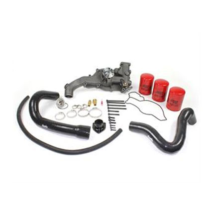 DieselSite Water Pump Kit with Coolant Filter - Thermostat Housing & Radiator Hose - 7.3L Powerstroke