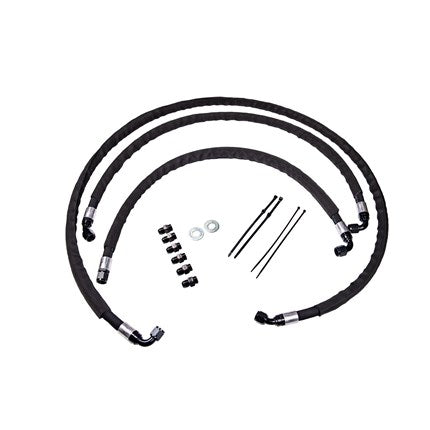 Fleece High-Flow Transmission Cooler Line Kit - 2017-2019 GM 6.6L L5P Duramax
