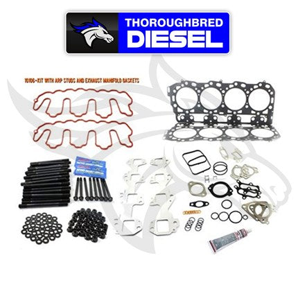 Merchant Automotive Head Gasket Kit with ARP Studs & Exhaust Gaskets - 2006-2007 LBZ