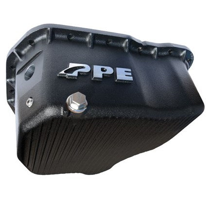 PPE High-Capacity Engine Oil Pan - Black - LML Duramax