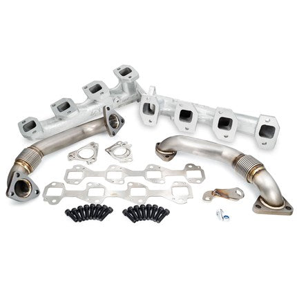 PPE High-Flow Exhaust Manifold & Up-Pipe Kit - 2001-2004 GM Duramax LB7