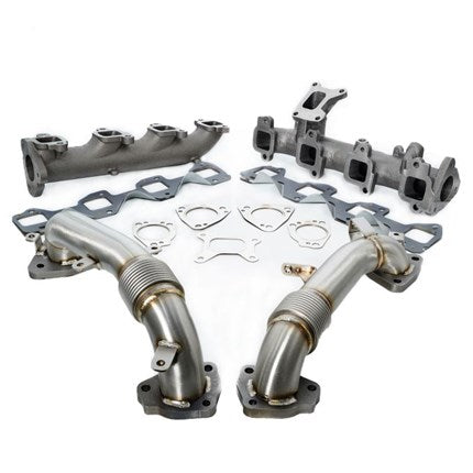 PPE High-Flow Exhaust Manifold & Up-Pipe Kit - Raw - L5P Duramax