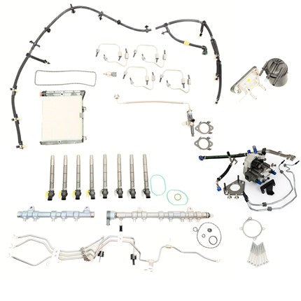 Thoroughbred Diesel Fuel System Contamination Kit with S&S DCR - 6.7L Powerstroke