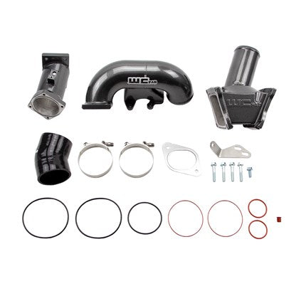 WC Fab High-Flow 3-inch Y-Bridge Kit - Gloss White - LMM Duramax