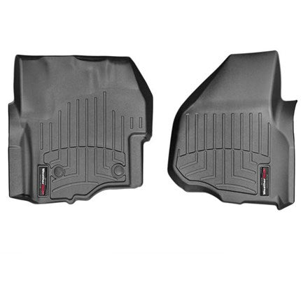 WeatherTech Black DigitalFit Front FloorLiners with 4x4 Shifter - 2012-2016 Ford Super Duty